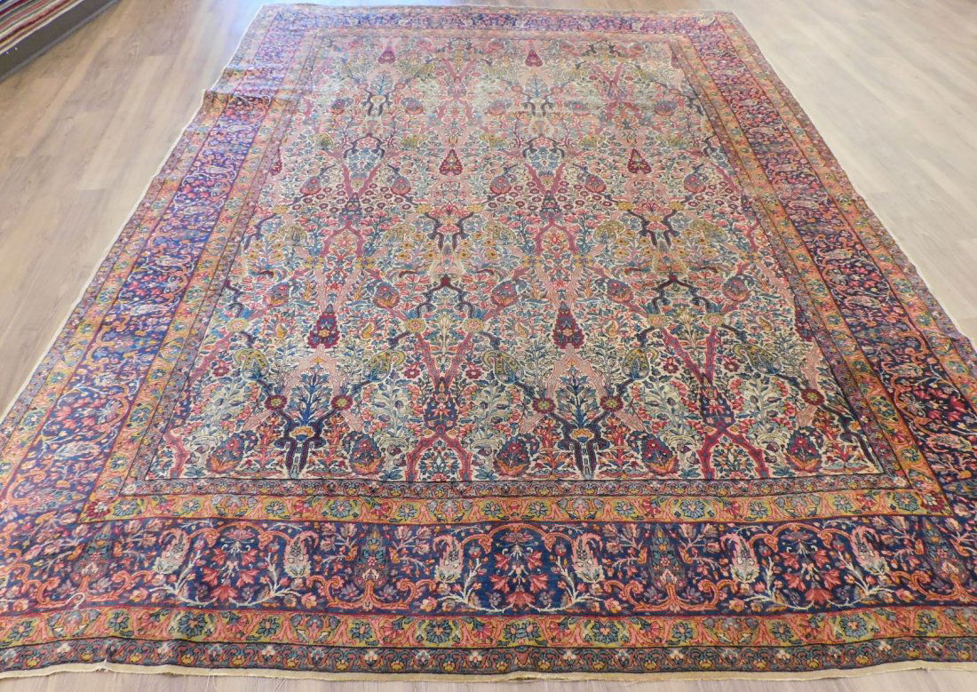 Antique Yazd Carpet 8.9 x 12 (1 of 4)
