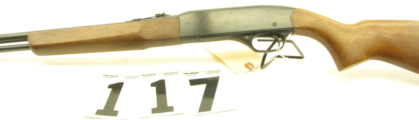 Winchester Model 190 22 S, L, LR Semi Automatic Rifle: Good condition with bright bore bolt appears to need cleaning walnut stock with no cracks tube fed open sights