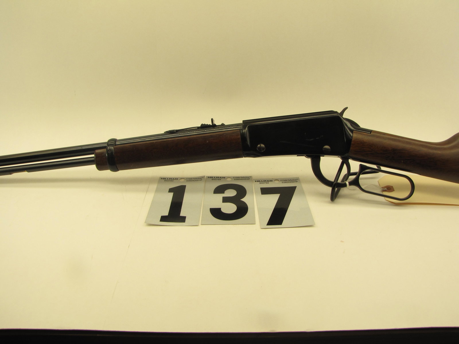 Henry H001 Standard 22 S, L, LR Lever Action Rifle: Good condition 18" barrel with bright bore Walnut stock with dings and light scratches on the receiver