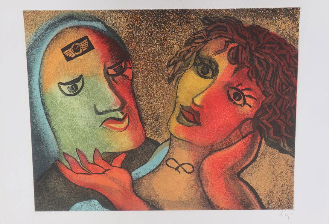 ENRICO BAJ, "L'ABBRACCIO" (1 of 3)