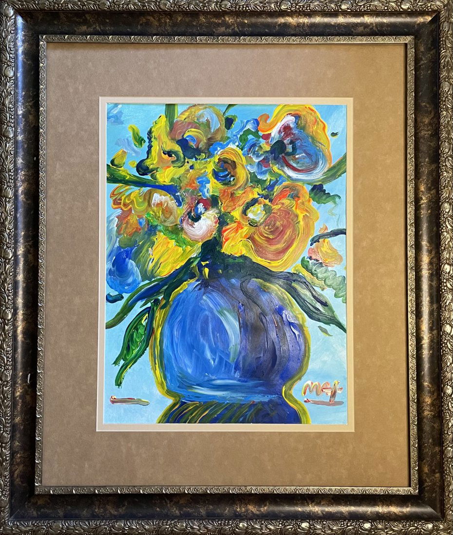 Peter Max - "Vase of flowers", 2002 (1 of 2)