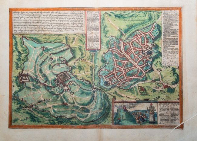 Braun & Hogenberg, Map of Jerusalem and temple, 1972 (1 of 1)