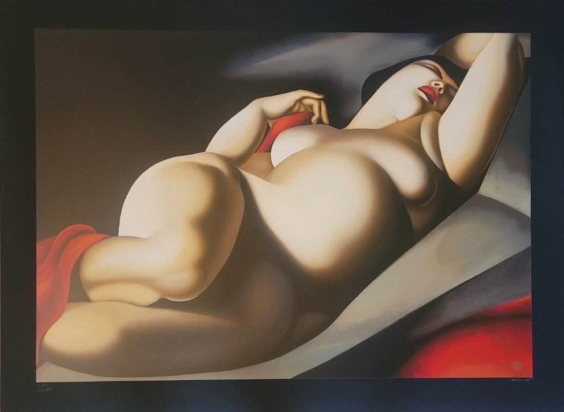 Tamara de Lempicka, "Bella Rafaela": Tamara de Lempicka"Bella Rafaela". Year: Printed between 1991 and 1993. Technique: Hand pulled and printed serigraph with water base ink on 100% acid free archival Museum Board. Limited edition serigr