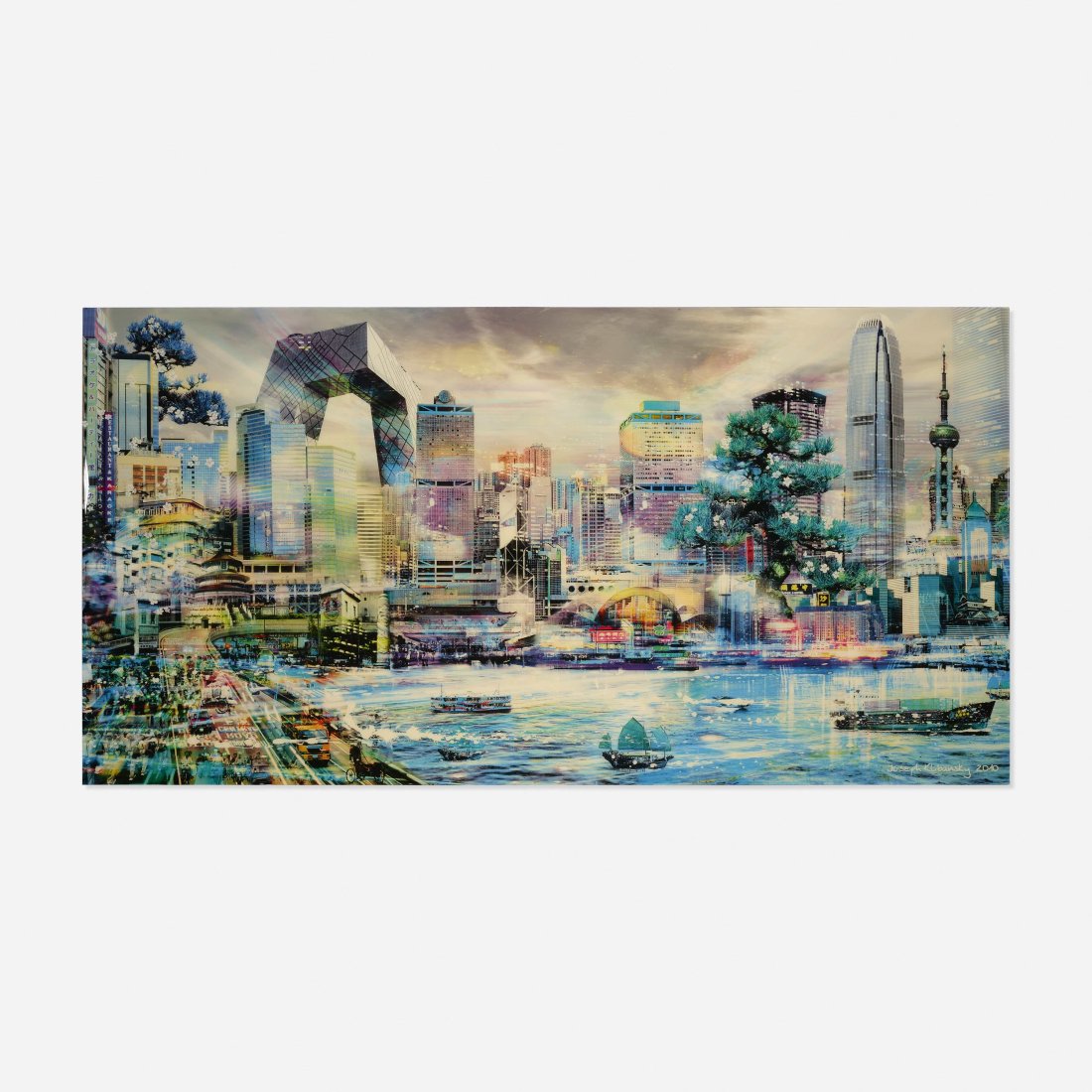 Joseph Klibansky, "Asia Delight": Joseph Klibansky"Asia Delight". Year 2010. Photograph mounted on aluminum, resin. Size 190x99 cm. This work is number 5 from the edition of 7. Framed. Excellent condition.Signed and dated lower right.