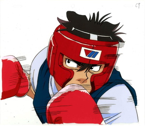 HAJIME NO IPPO TAKESHI SENDO VS IPPO ANIME PRODUCTION CEL 7