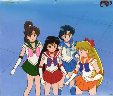 For Auction Sailor Moon Cel Background Sketches 0157 On