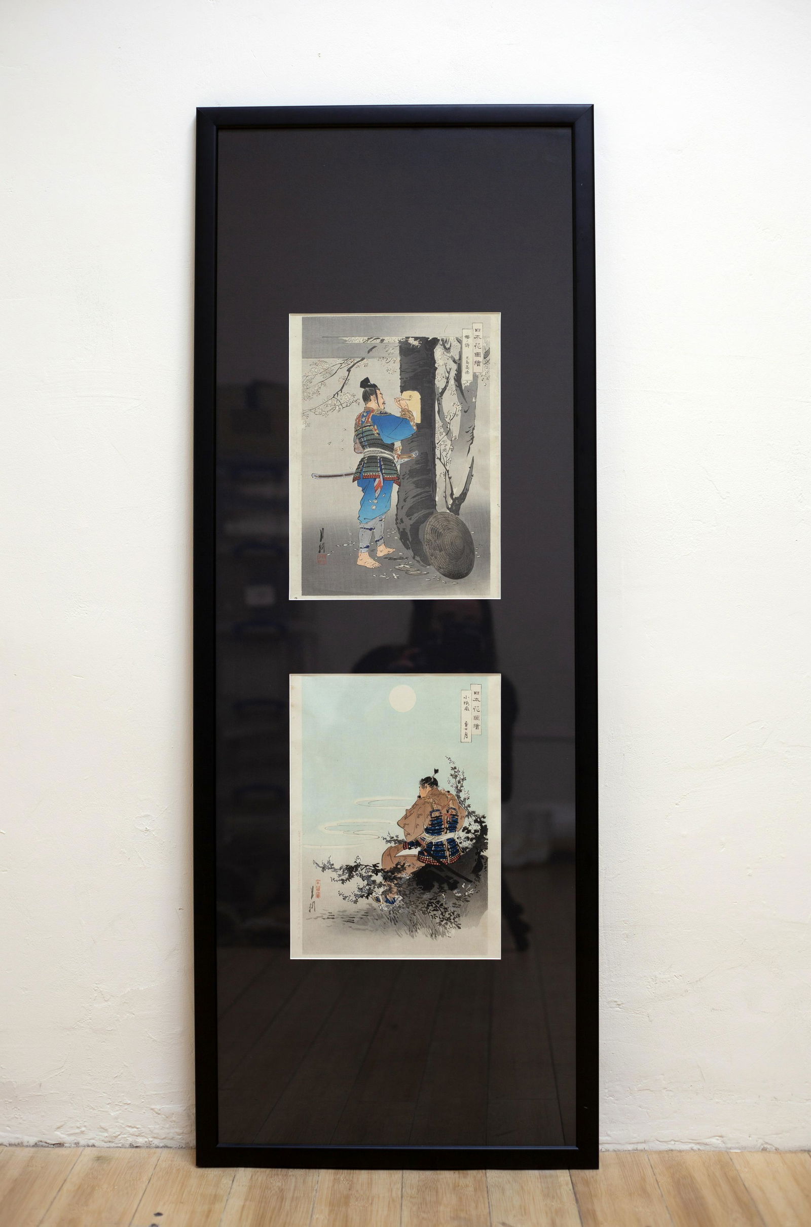 Set of 2, Gekko, Japanese Woodblock Print (1 of 3)