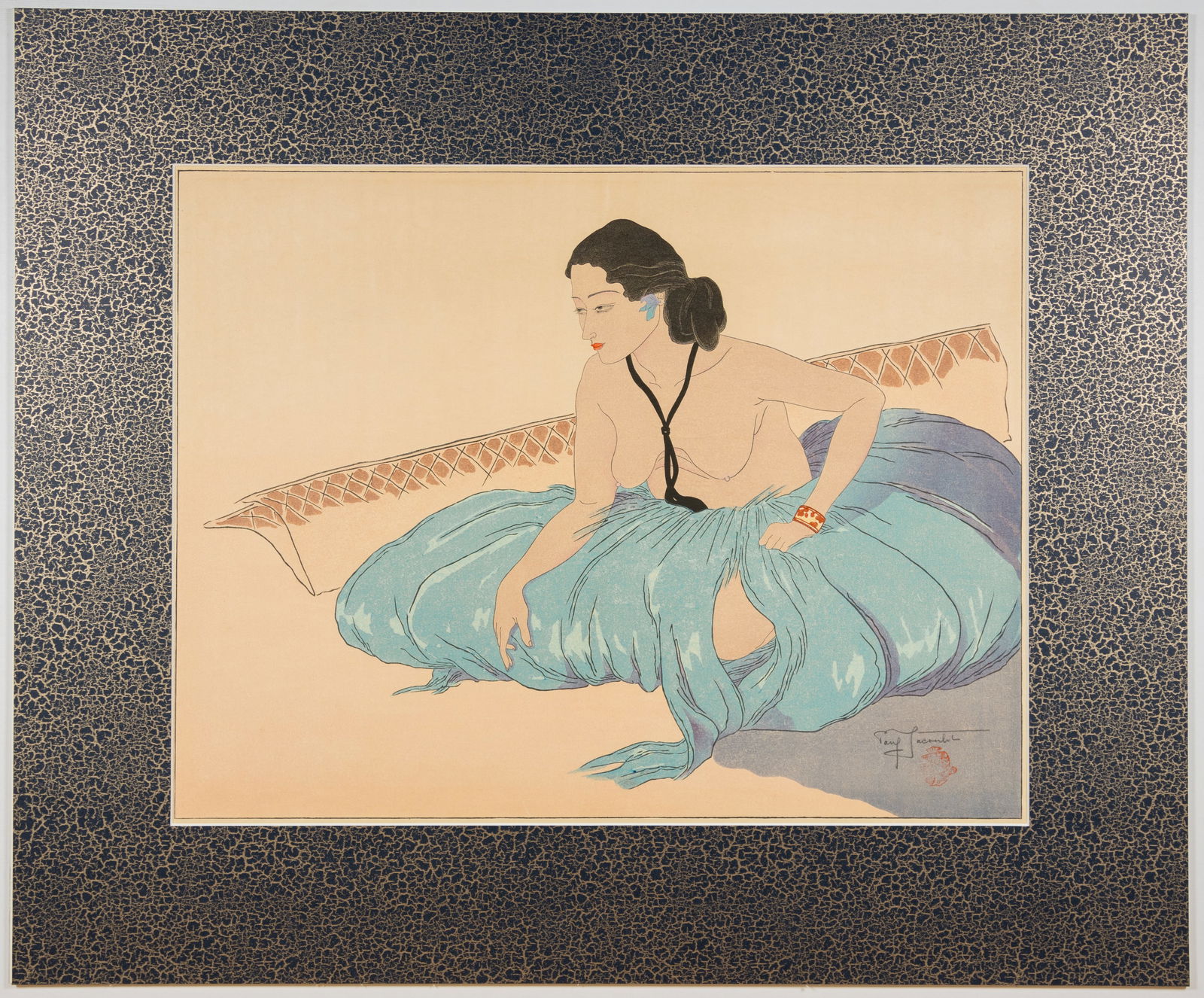 Paul Jacoulet, Yap, Original Woodblock Print (1 of 3)