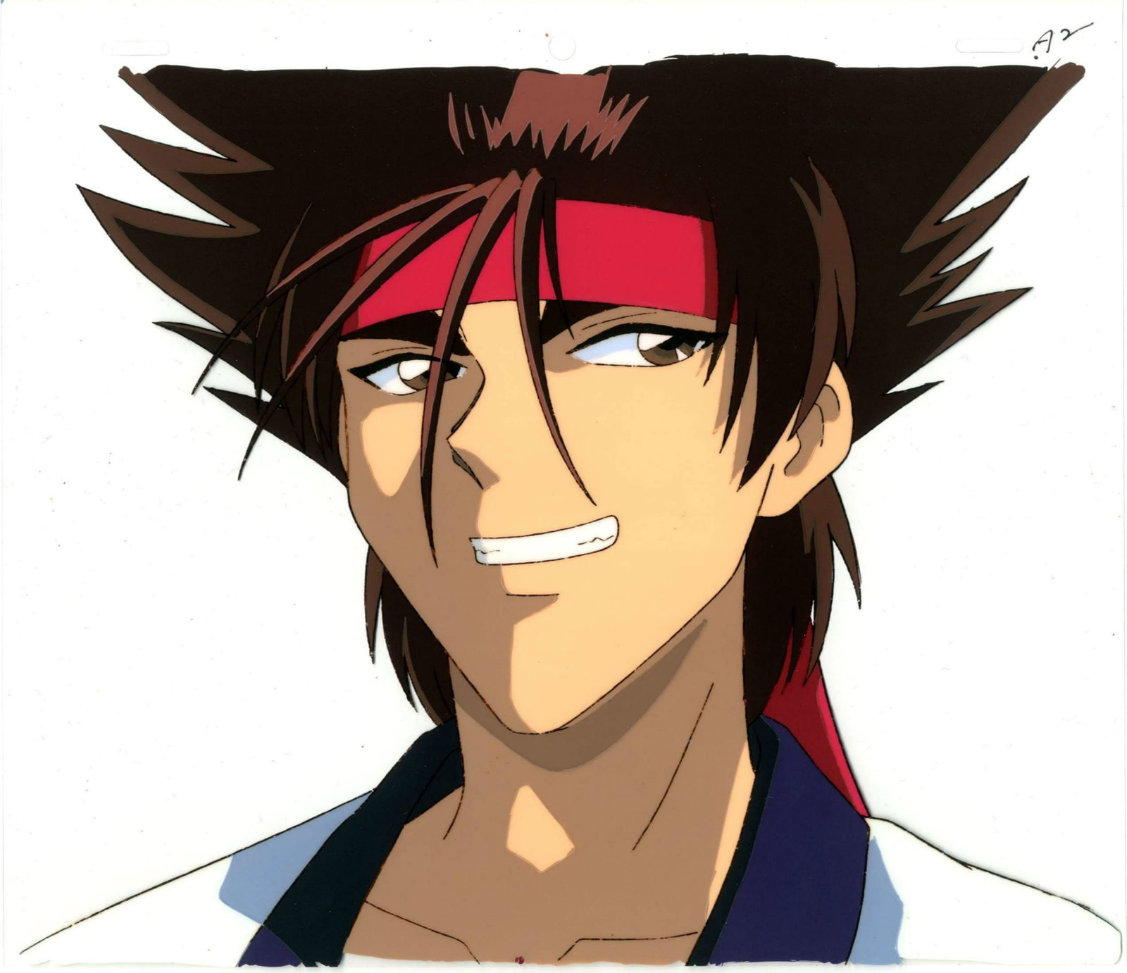 Rurouni Kenshin Anime, Original Japanese Production Cel: Character: Sagara Sanosuke Series: Rurouni Kenshin Studio: Studio Gallop / Studio Deen Date: 1996-1998 Ref: DGD075