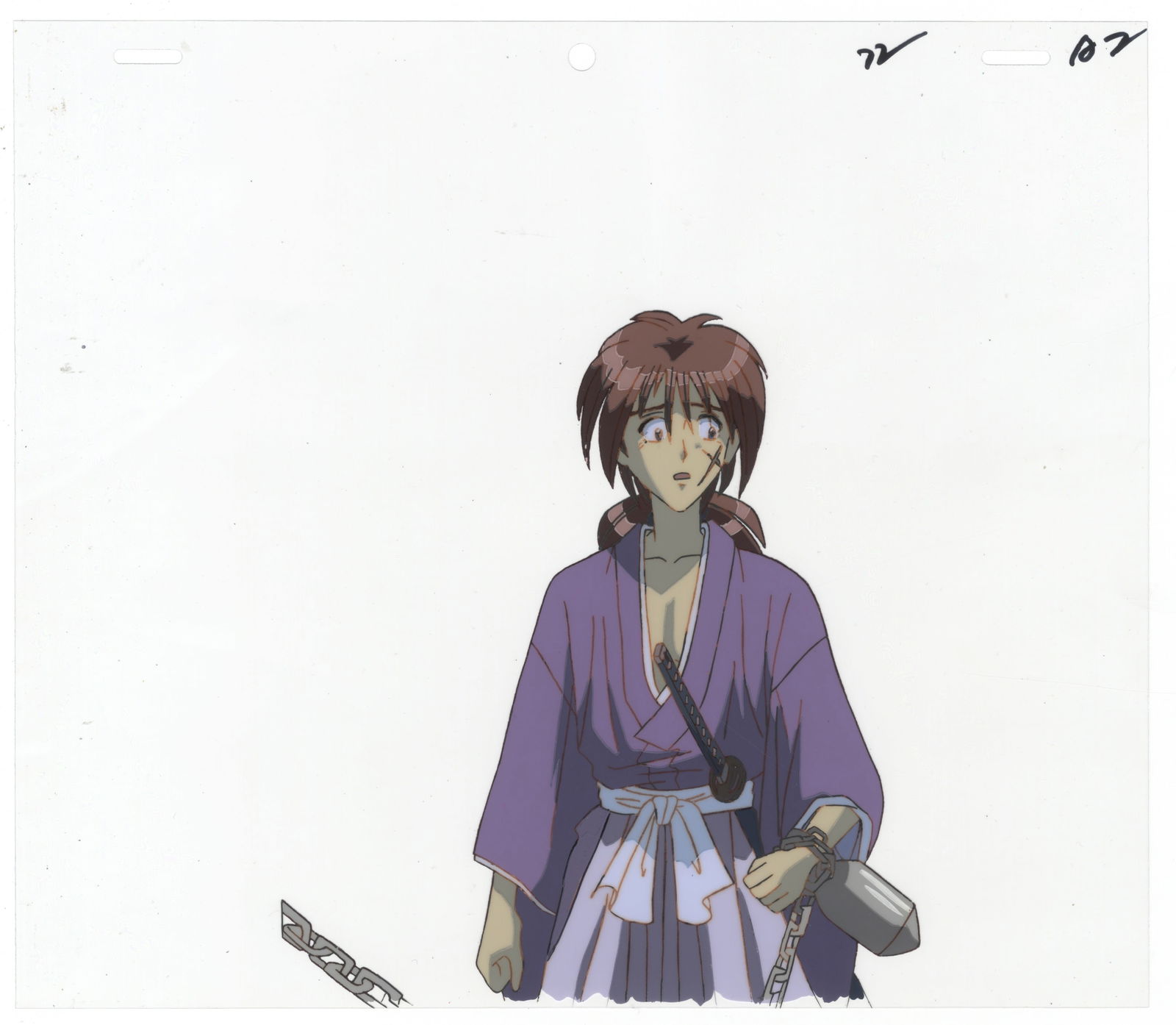 Himura Kenshin, Original Japanese Anime Production Cel (1 of 3)