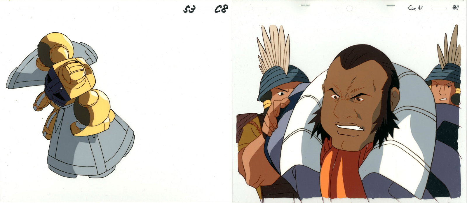_ Gundam, Set of 2, Original Japanese Anime Cel: Set of 2 cels Series: _ Gundam Studio: Sunrise Date: 1999-2000 Ref: DGD135