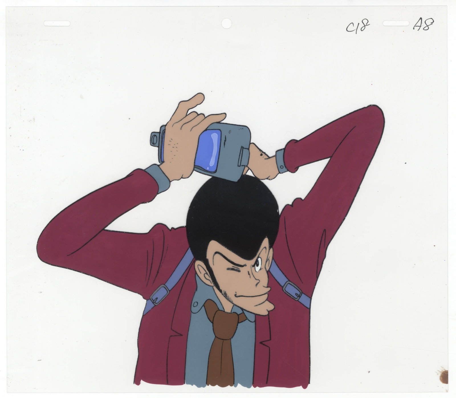Lupin III, Arsene Lupin, Anime Production Cel: Series: Lupin III Studio: Tokyo Movie Shinsha Date: 1979-Present Condition: Sketch. Ref: DGM583