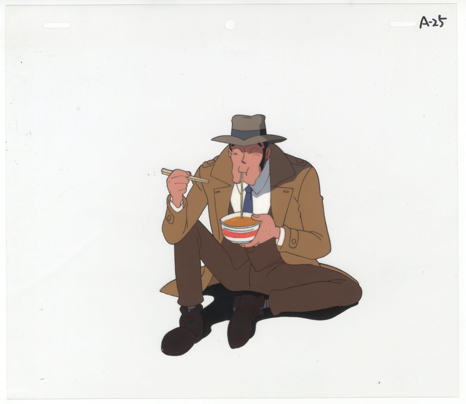 Lupin III, Inspector Zenigata, Anime Production Cel: Series: Lupin III Studio: Tokyo Movie Shinsha Date: 1979-Present Condition: Sketch Ref: DGM584