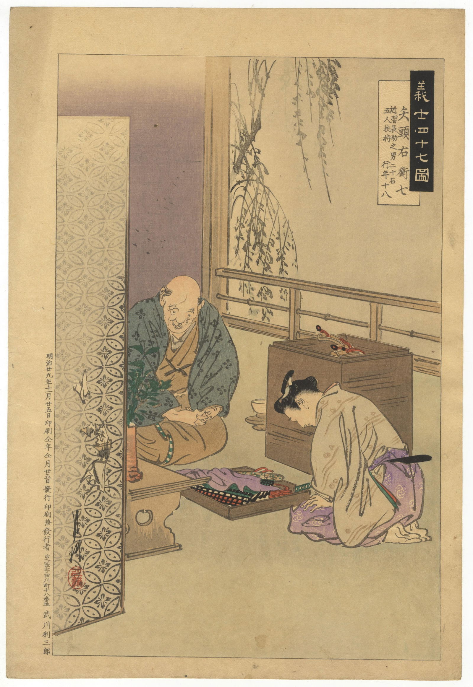 Gekko Ogata, Loyal Retainers, Original Japanese Print (1 of 2)