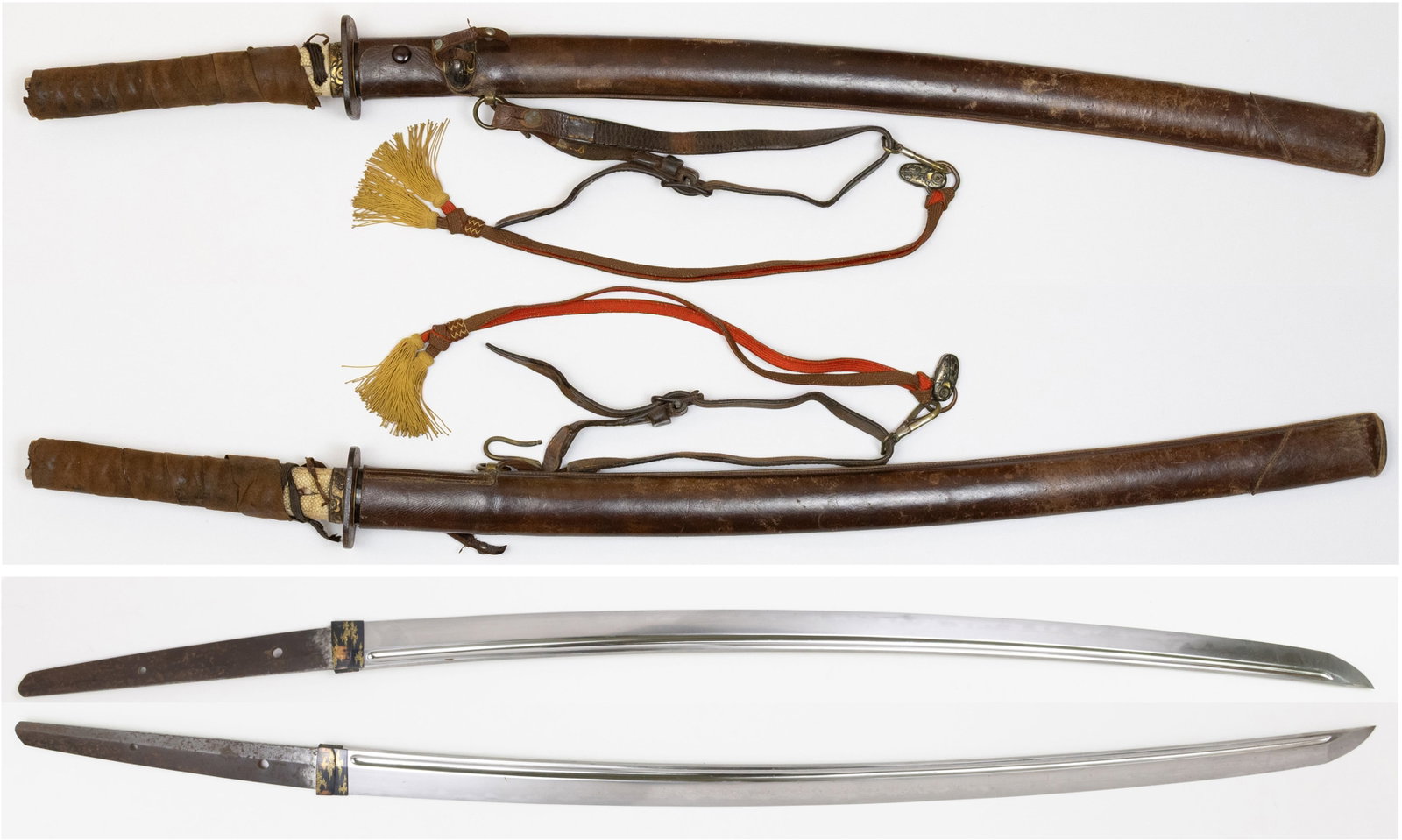 Katana Mumei with Military Leather Koshirae (1 of 18)