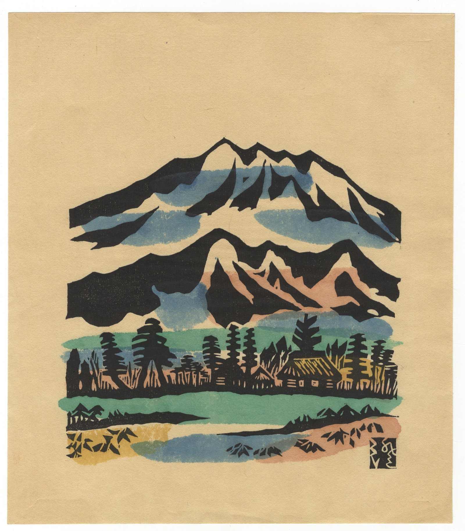 Kawakami Sumio, Modern Landscape Print (1 of 2)