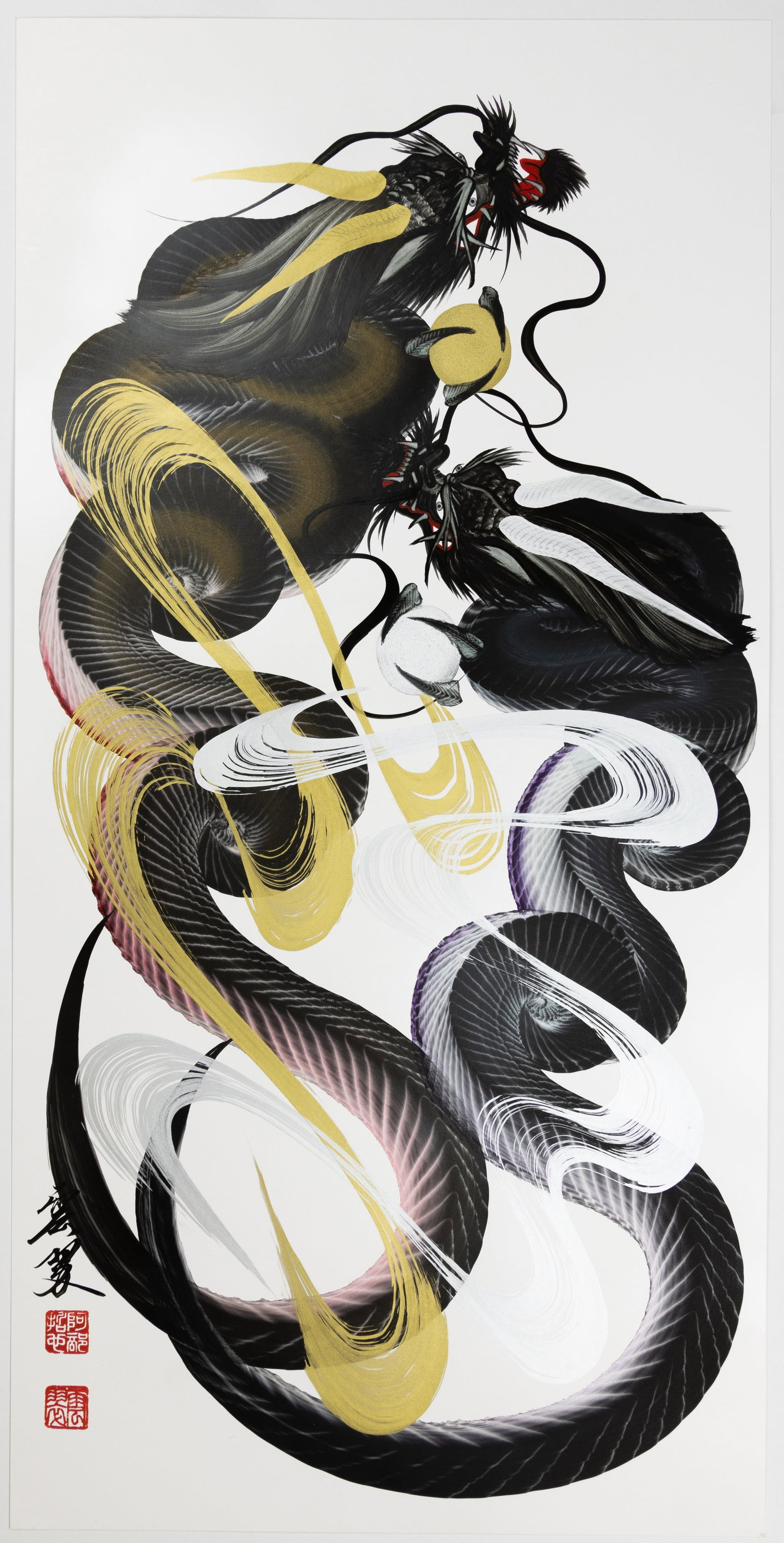 Tetsuya Abe, One Stroke Dragon Painting (1 of 1)