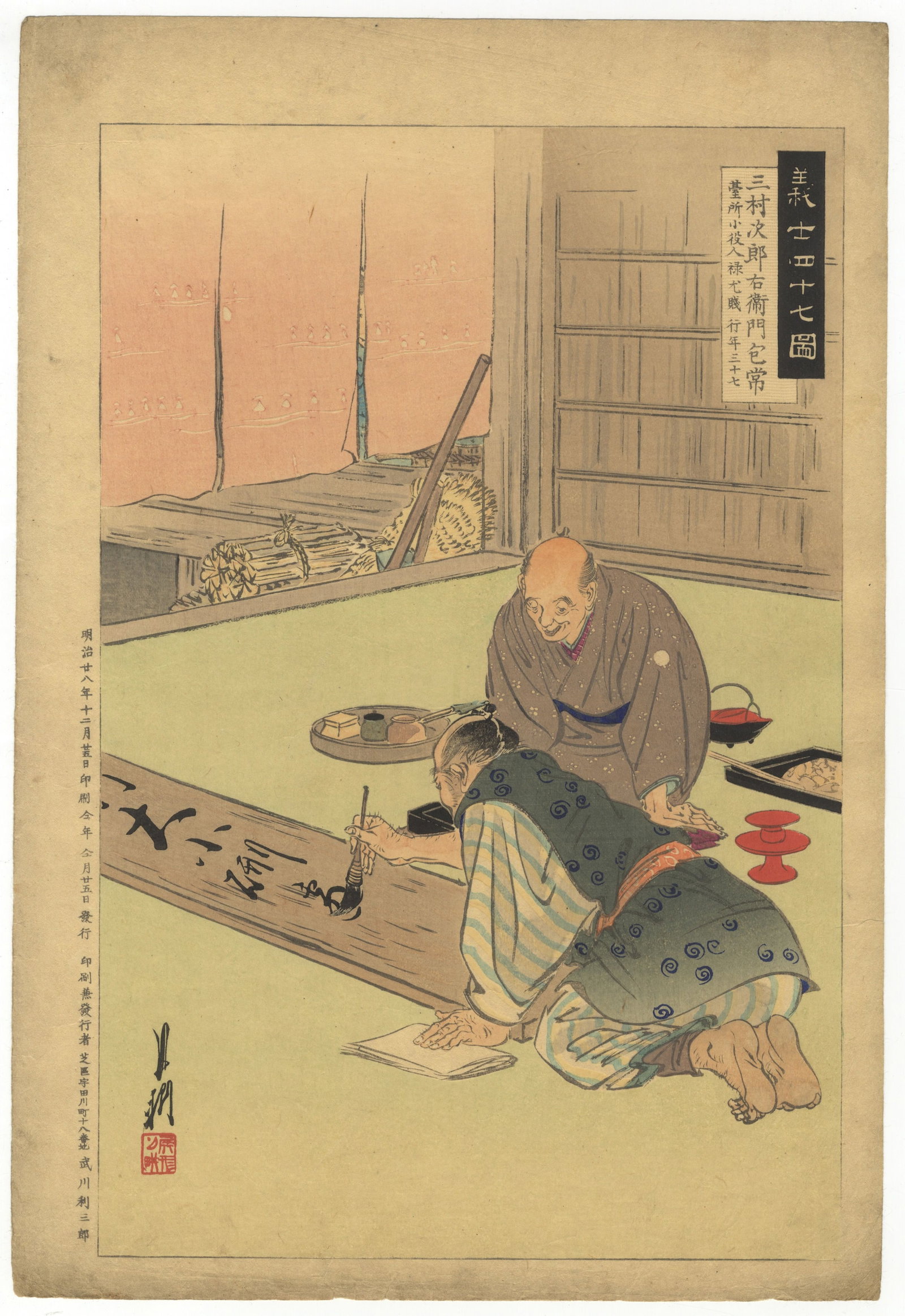 Gekko Ogata, Mimura Jiro'emon Munetoshi, Chushingura (1 of 2)