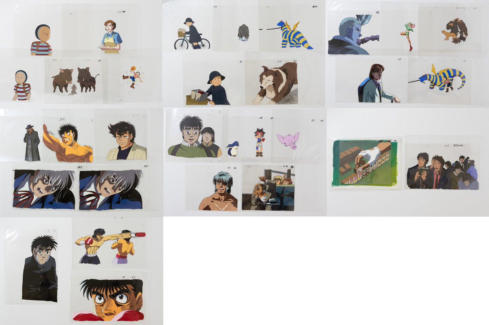 Set of 30 Vintage Anime Cels and Sketches, Japanese Art (1 of 14)
