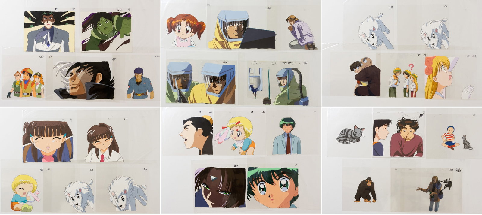 Set of 30 Production Cels and Sketches, Japanese Anime Art (1 of 13)