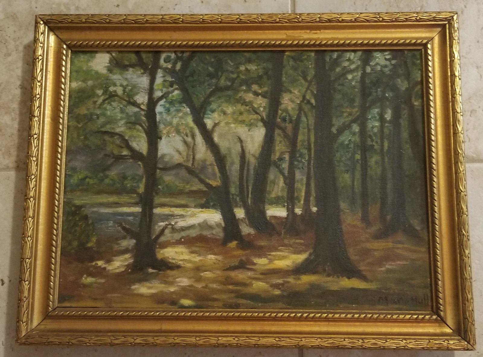 Marie Hull Oil Canvas: Attributed to Marie Hull, oil canvas. It does not have a COA. Painting measurements in Inches: 14 x 10 All authorship of items in this catalog are described according to the following terms: Signed [A