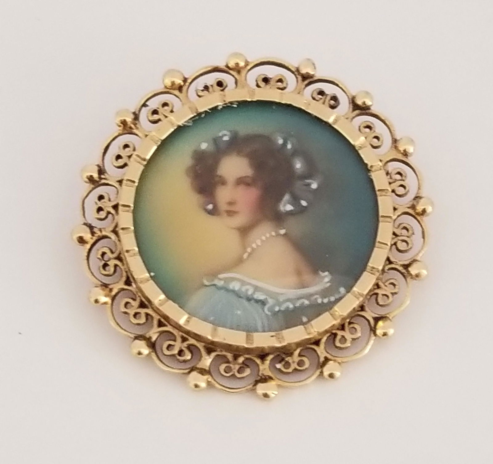 Beautiful 14 KT Gold Pin Brooch and Pendant (1 of 5)