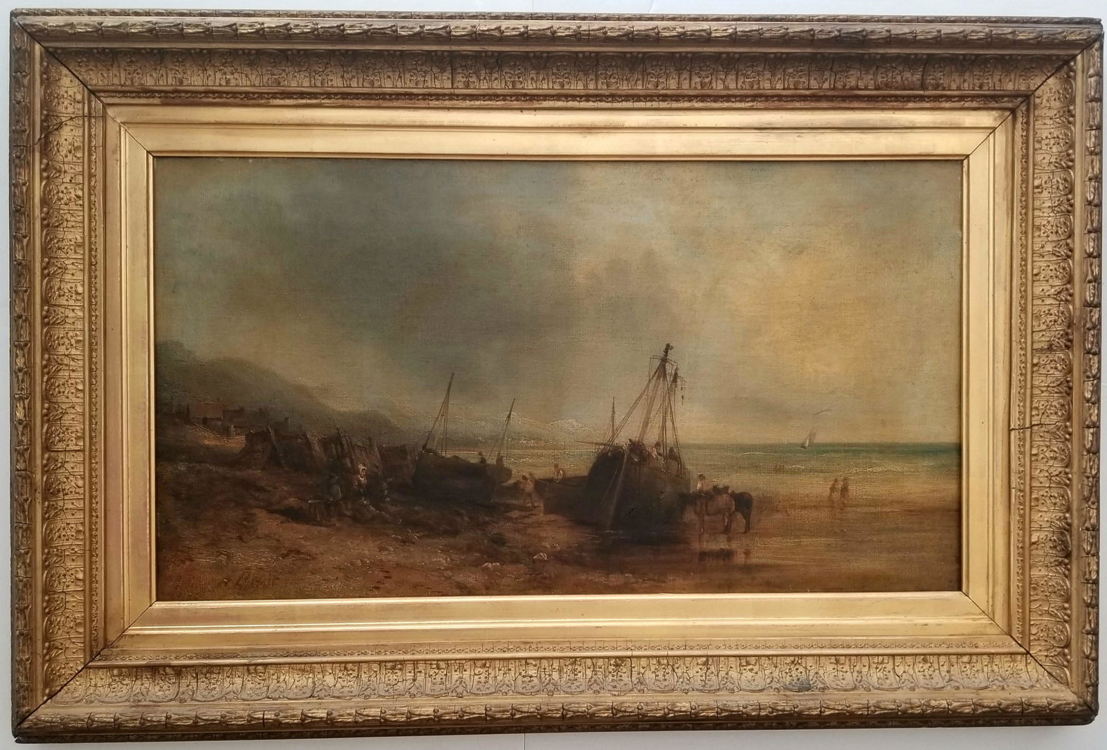 Antique Oil Canvas Artist Colorman London C19th (1 of 6)