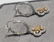 Pretty 14 KT White Gold Diamond Earrings - 2