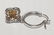 Pretty 14 KT White Gold Diamond Earrings - 3