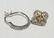 Pretty 14 KT White Gold Diamond Earrings - 4
