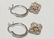 Pretty 14 KT White Gold Diamond Earrings - 5