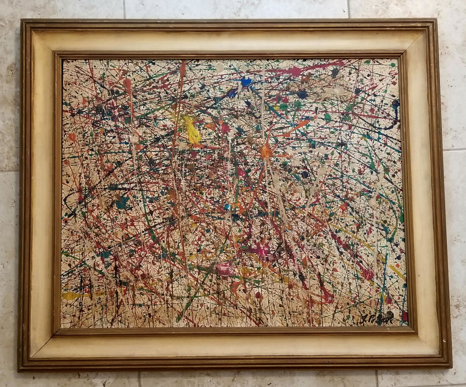 Jackson Pollock Oil Board (1 of 2)