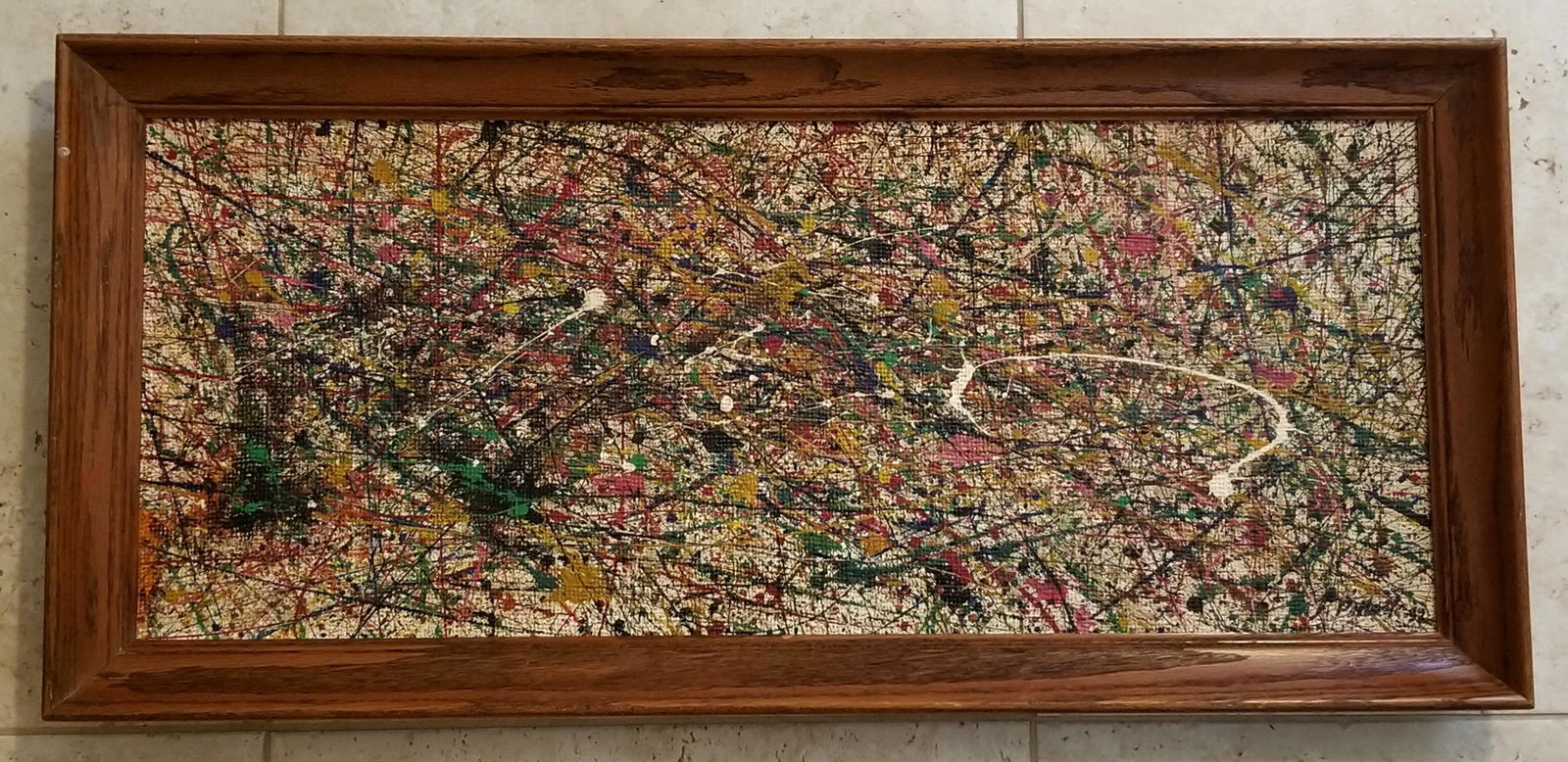 Jackson Pollock Enamel on Board (1 of 3)