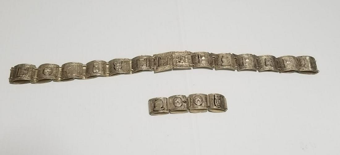 Hand Made 925 Sterling Silver Belt and Bracelet Set (1 of 6)