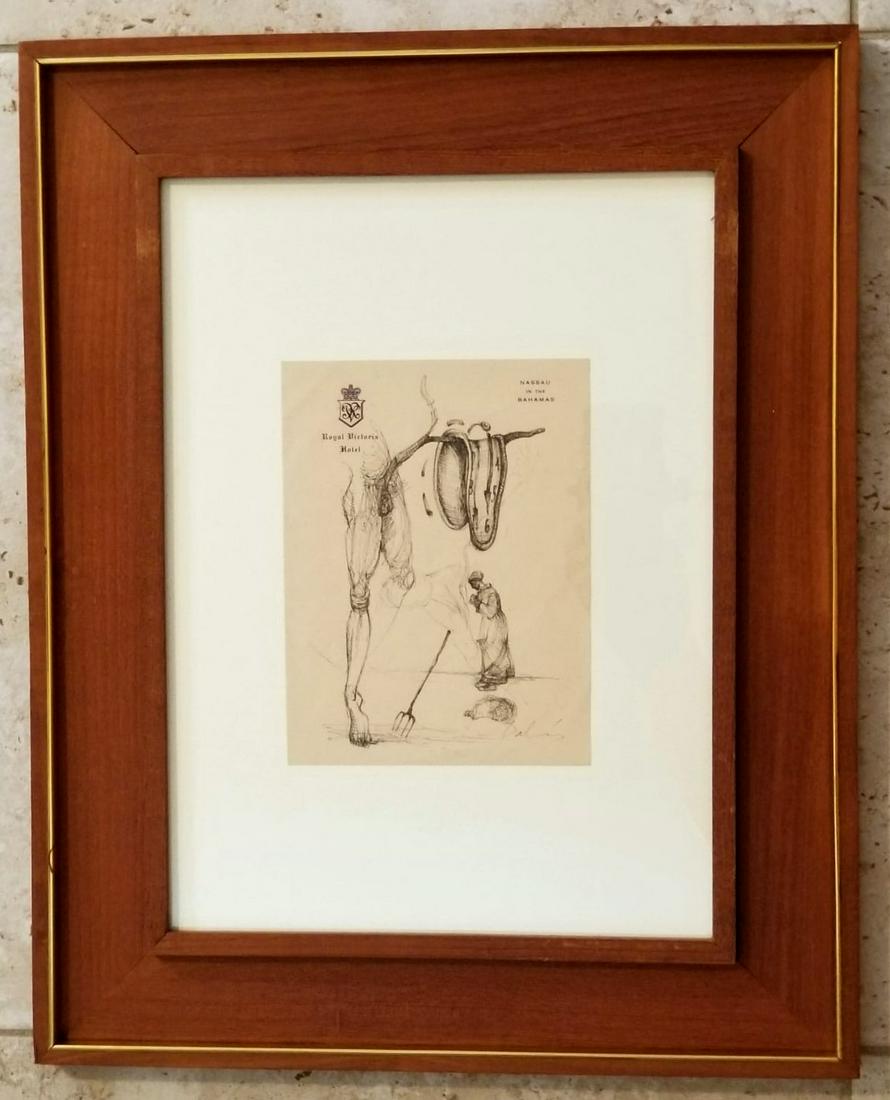 Salvador Dali Ink on Paper (1 of 3)