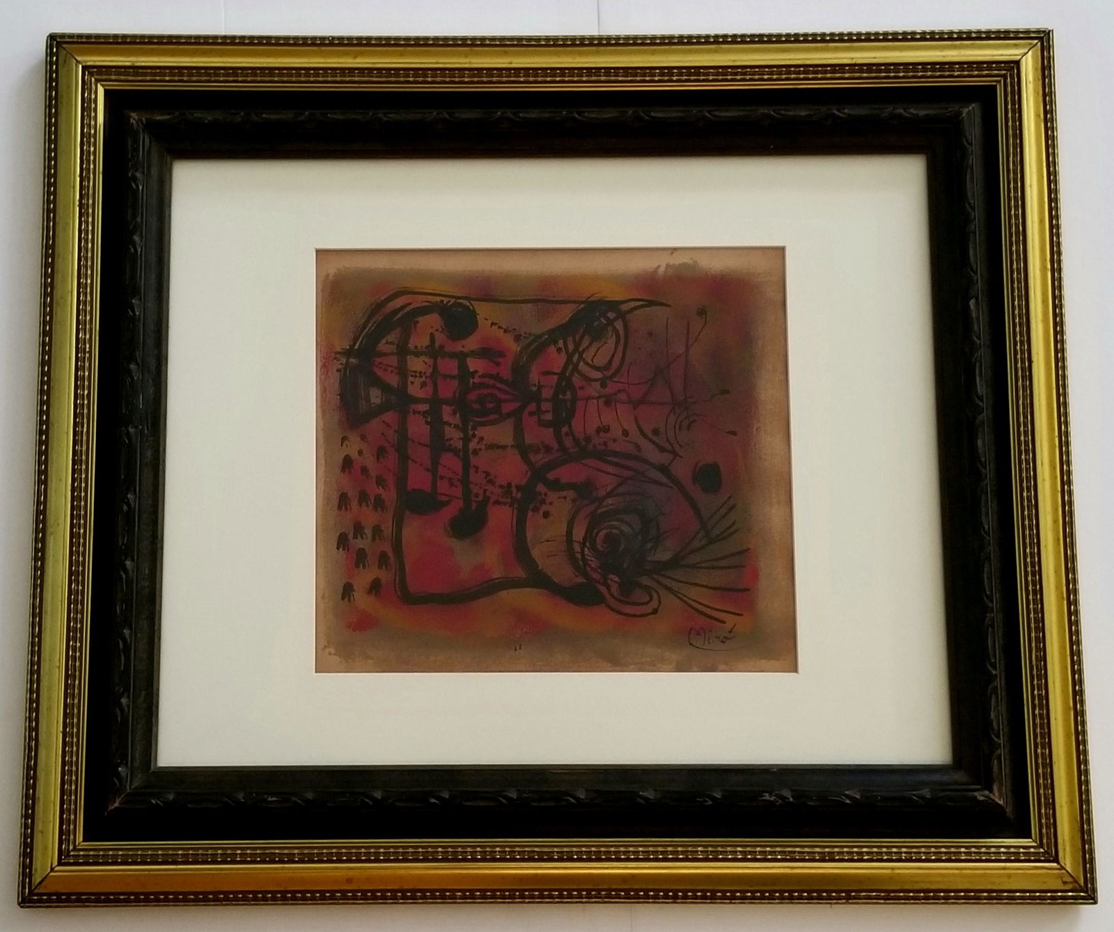 Joan Miro Mixed Media on Paper (1 of 4)