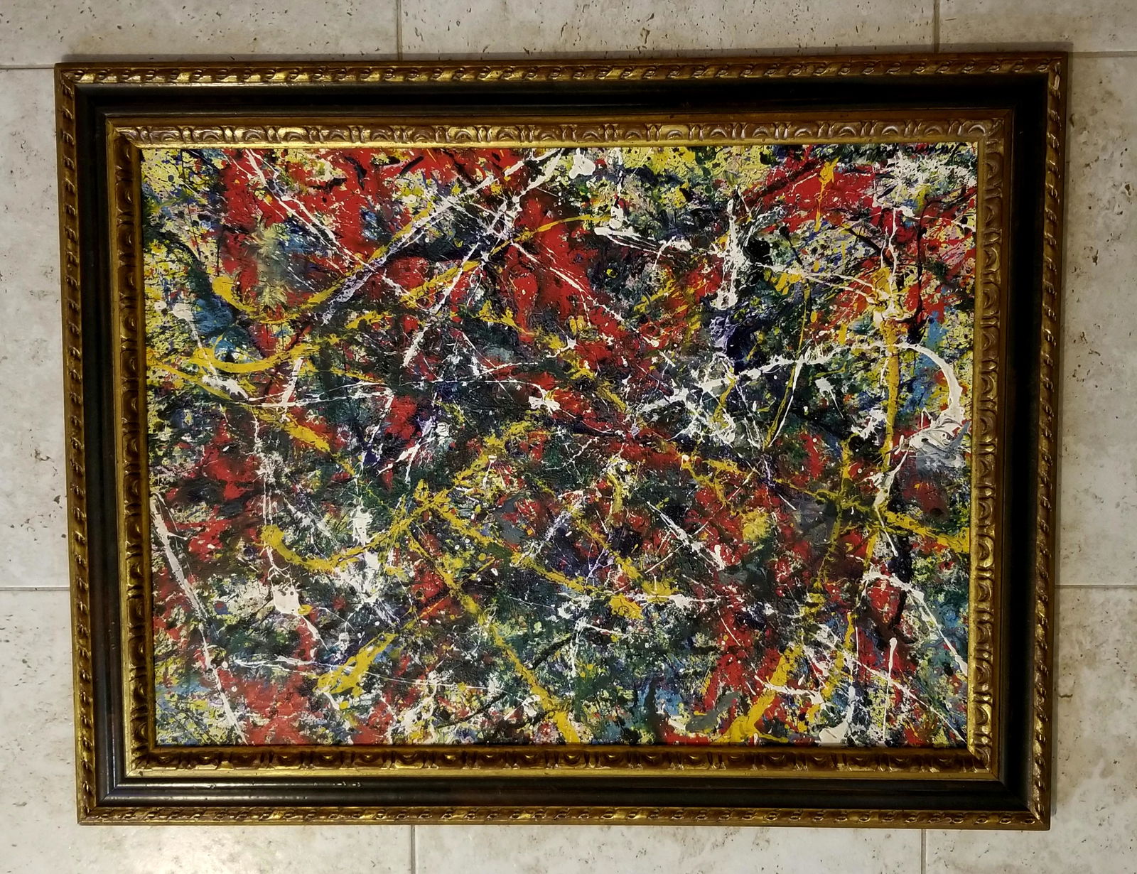 Jackson Pollock Oil Enamel on Canvas (1 of 4)