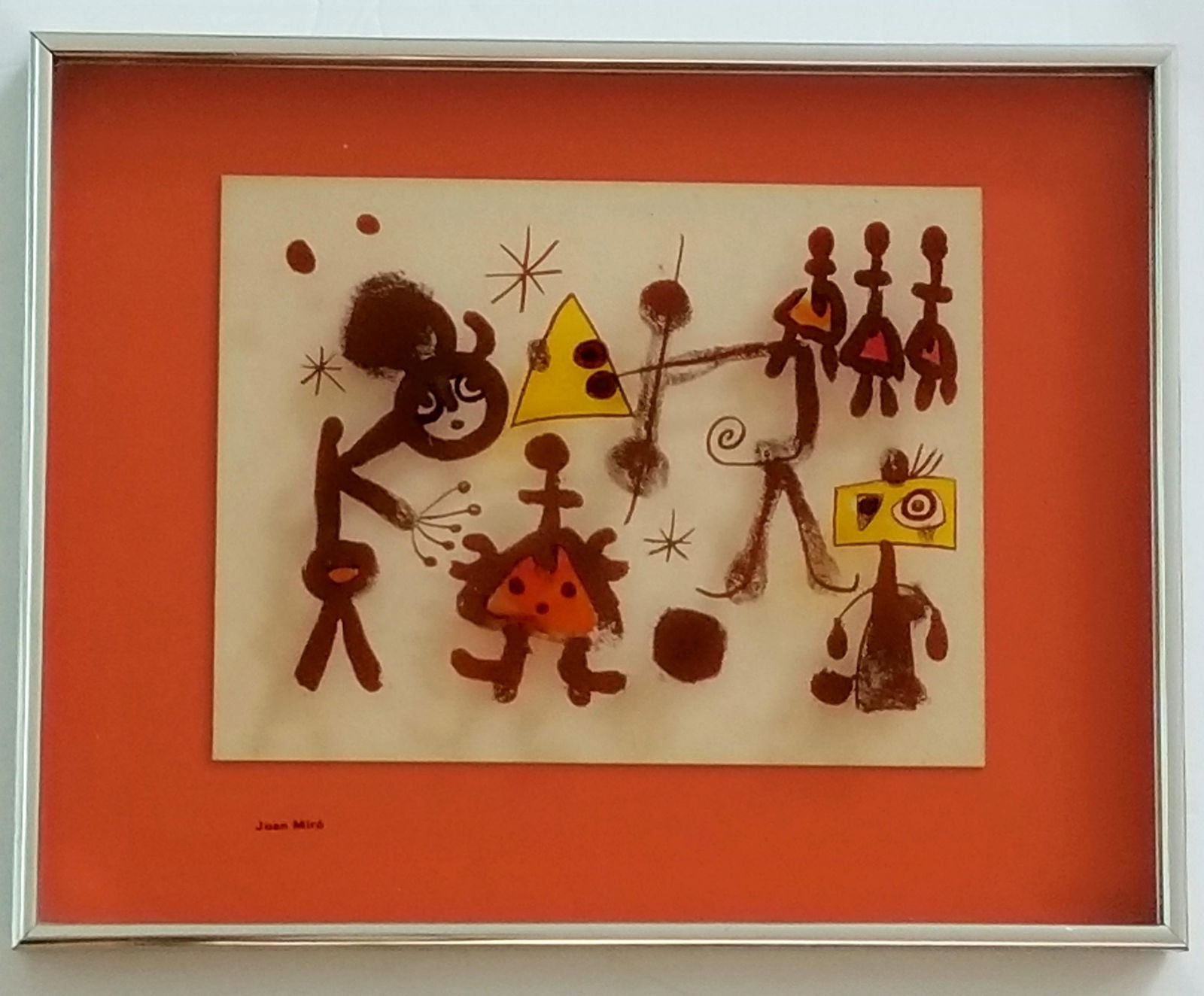 Joan Miro Reverse Painting in Glass (1 of 2)