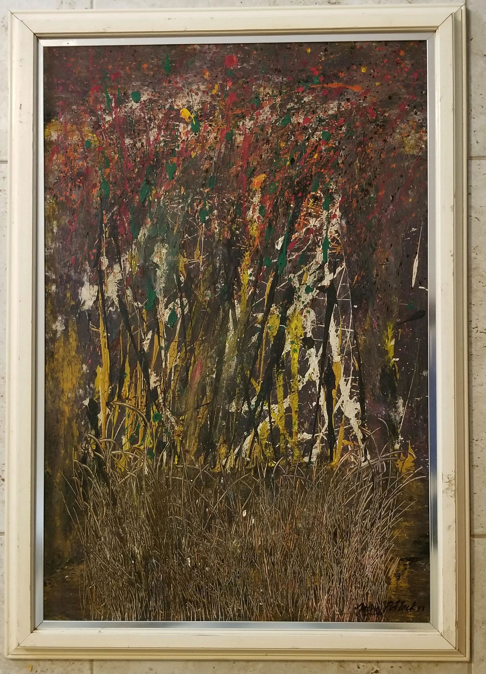 Jackson Pollock 1953 Oil Board (1 of 3)