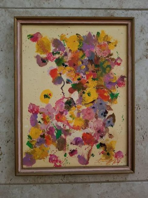 Walasse Ting 1964 Acrylic Canvas (1 of 3)