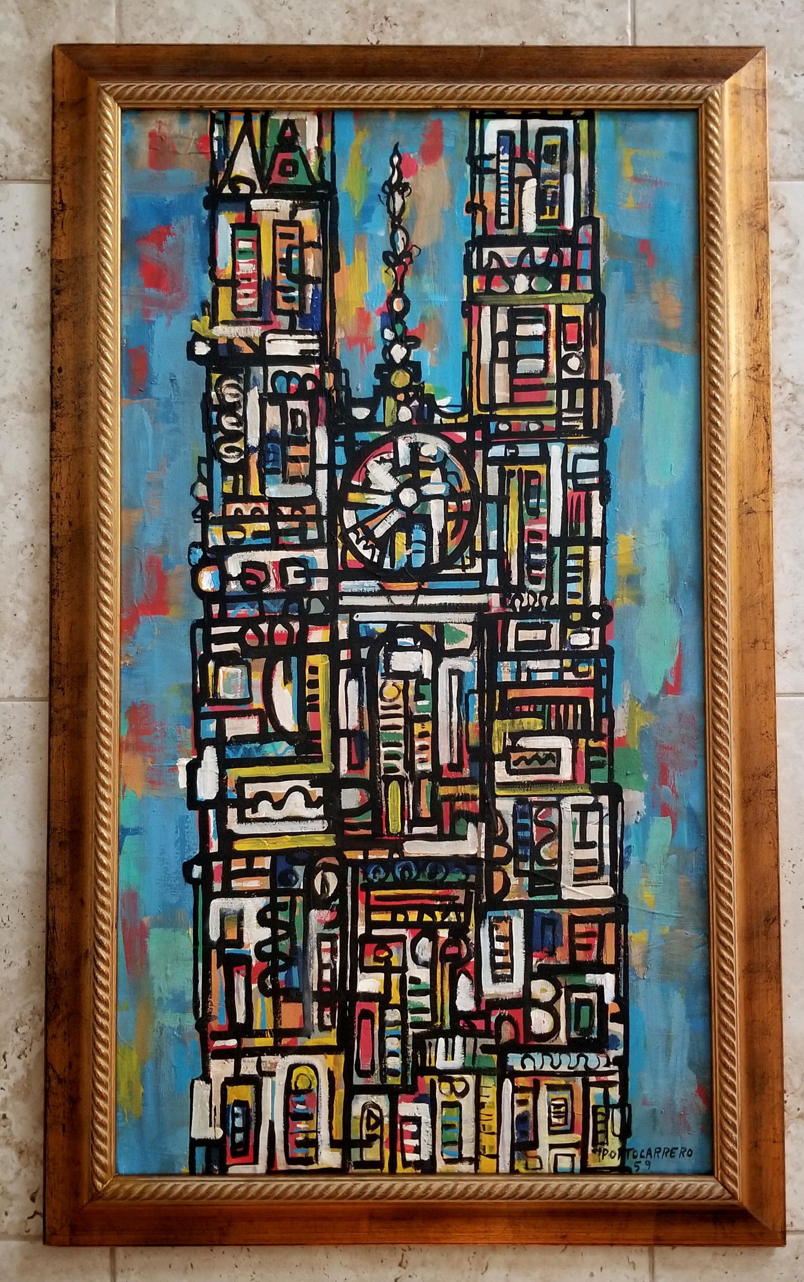 Rene Portocarrero 1959 Oil Canvas (1 of 3)