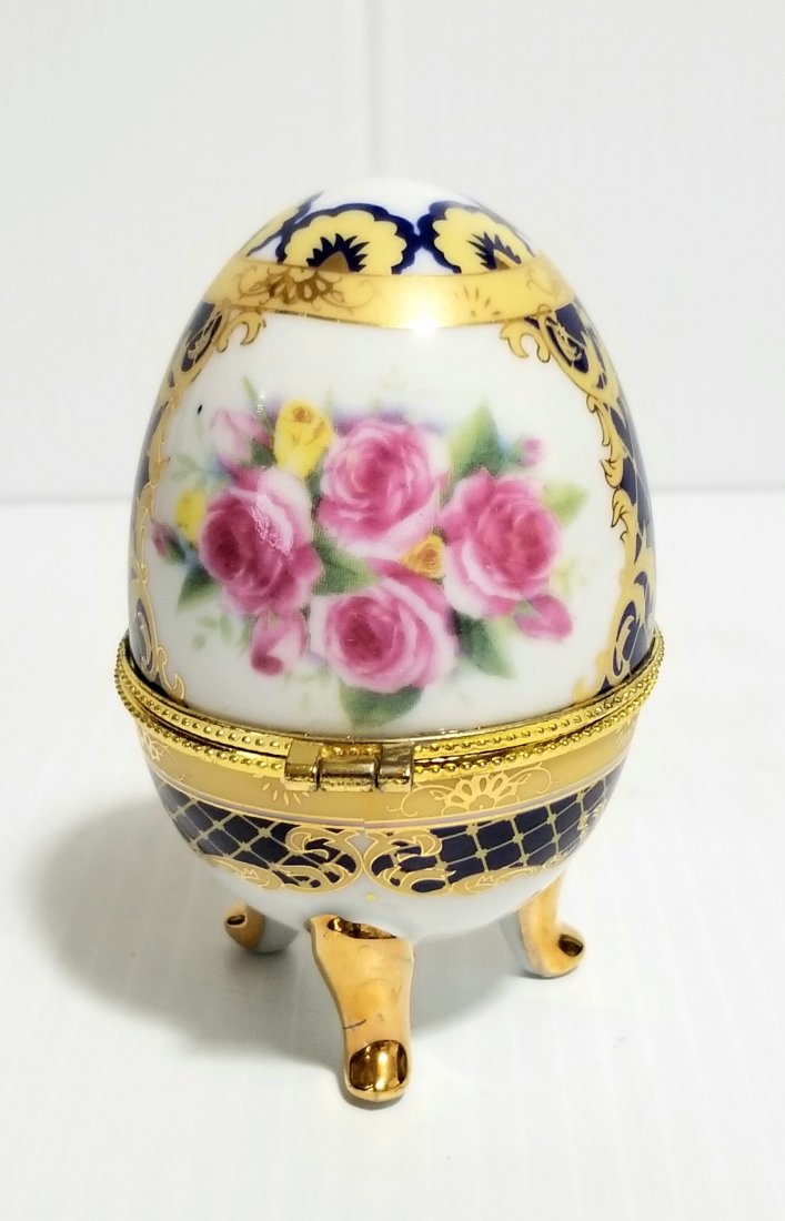 Limoges Porcelain Egg Trinket Box (1 of 5)