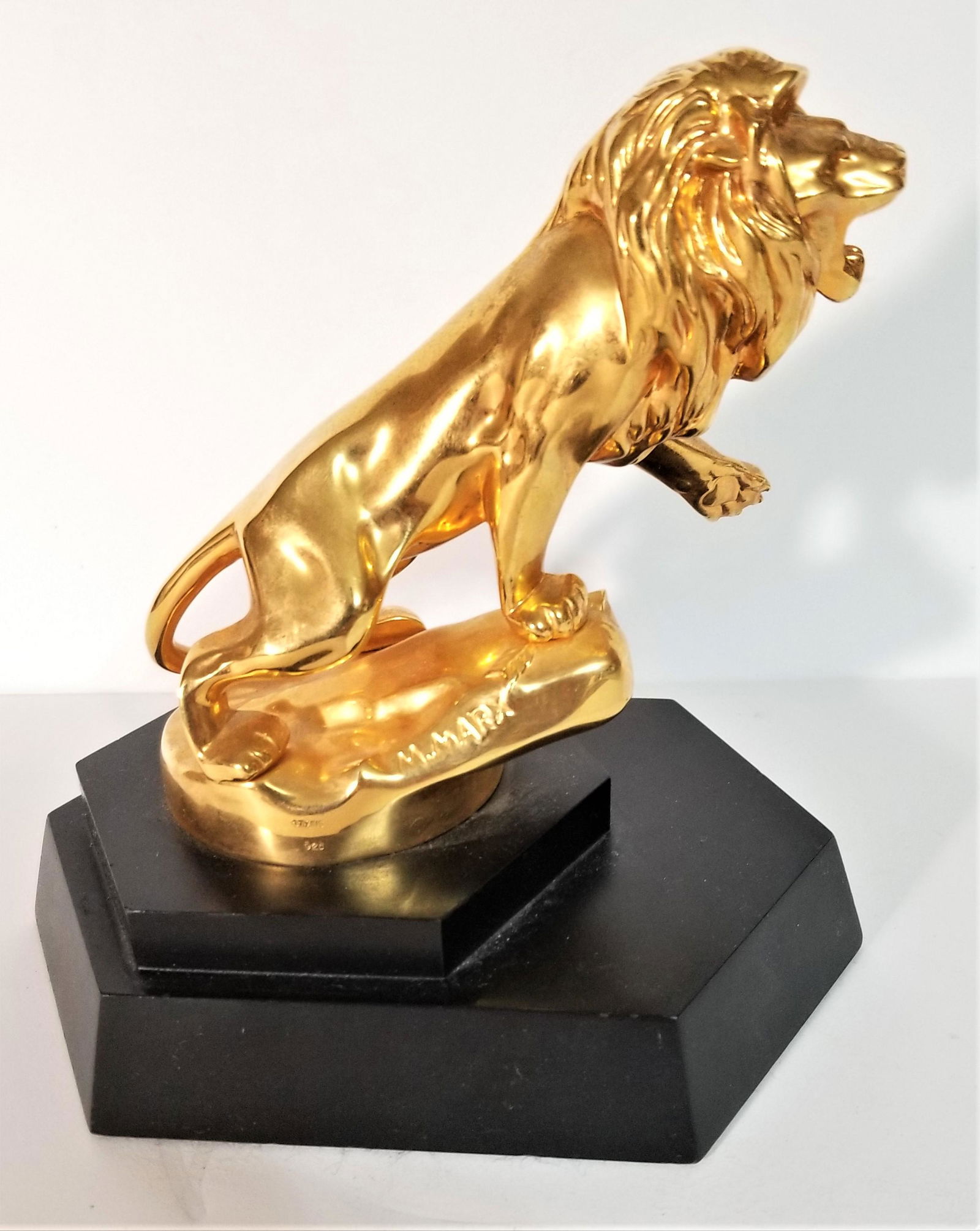 M. Marx Sterling Gold Filled Lion Sculpture (1 of 8)