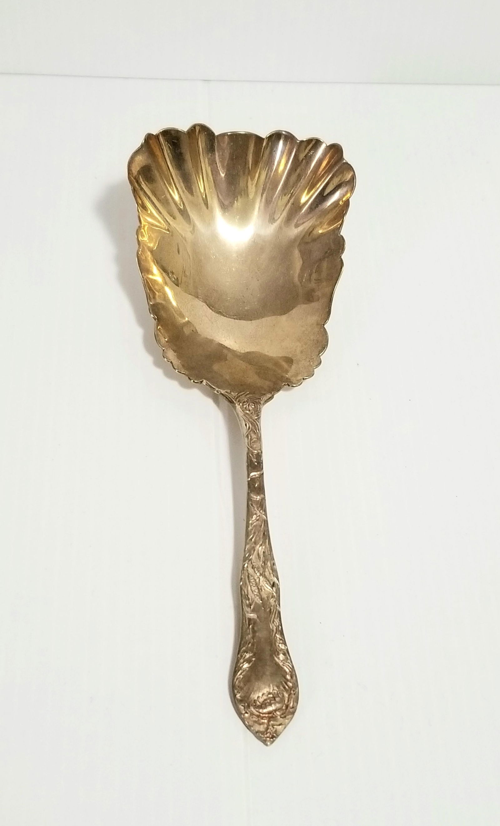 Beautiful Large Heavy Solid Sterling Service Spoon 1901 (1 of 7)