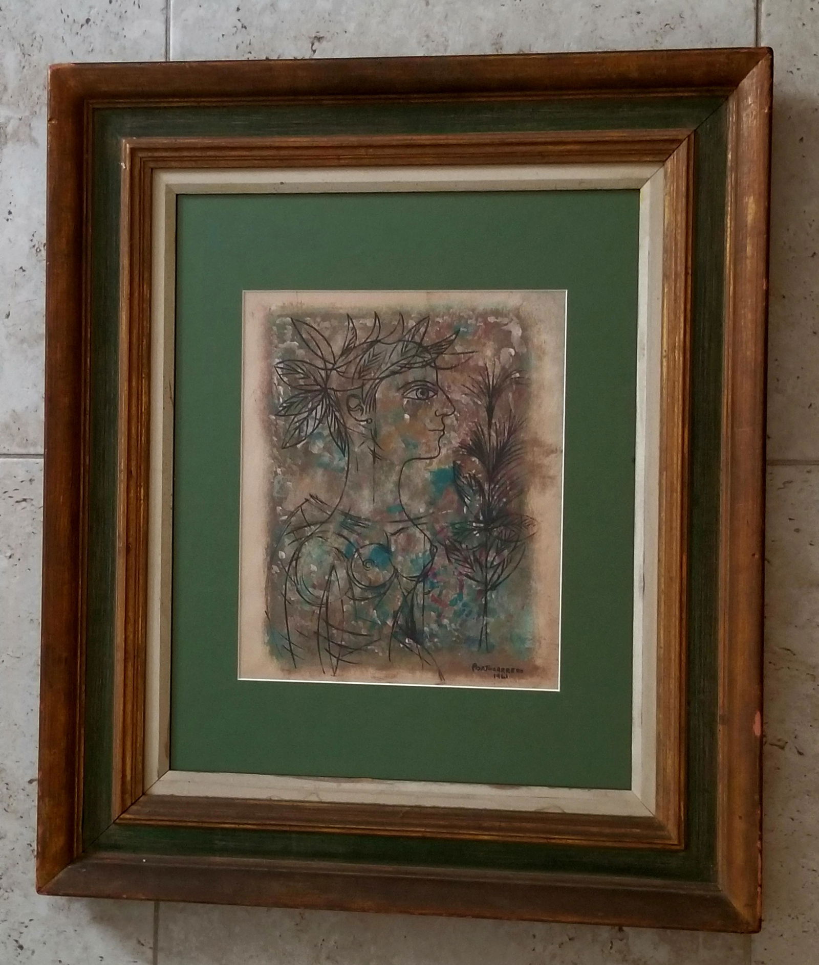 Rene Portocarrero 1961 Mixed Media Paper (1 of 3)