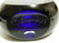 Nice Vintage Blue Crystal Signed Perfume Bottle - 4