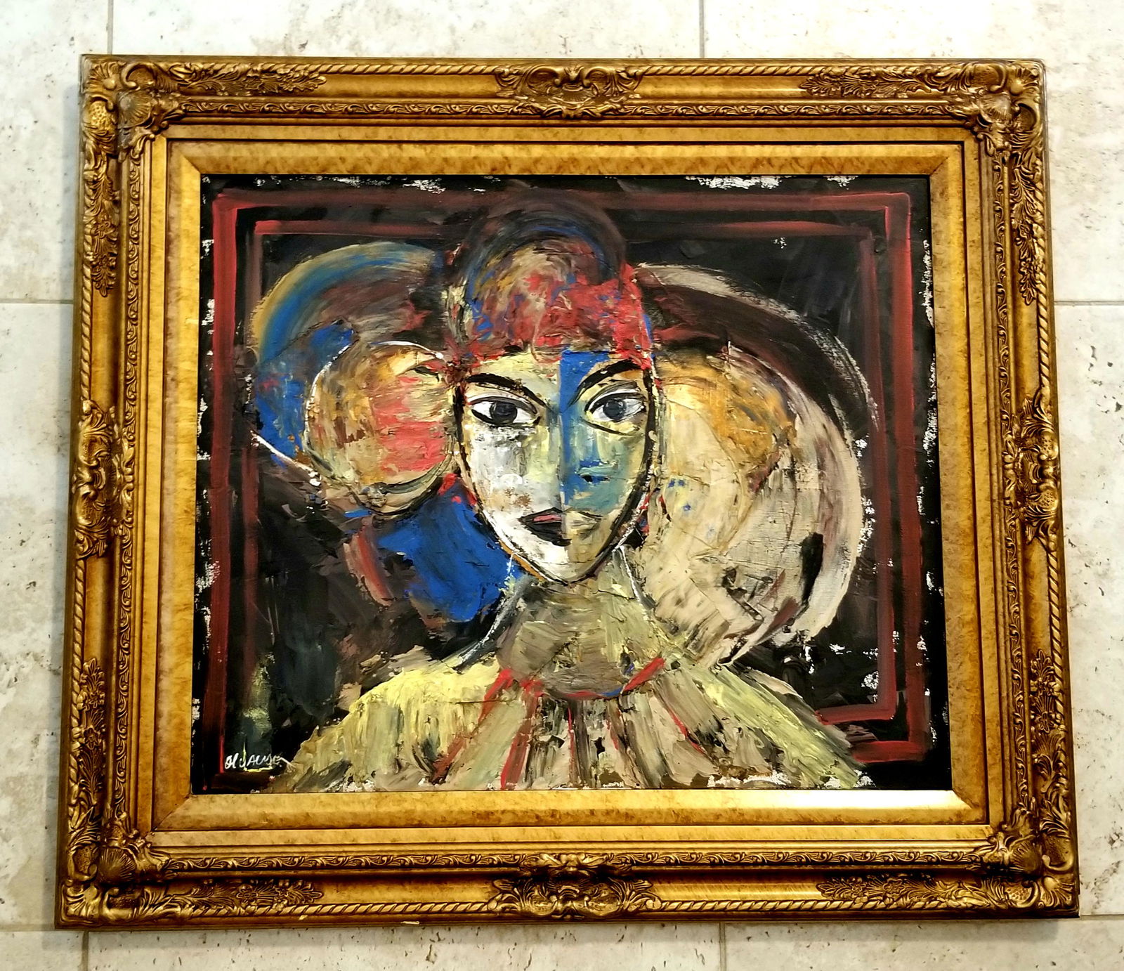 Manolo Valdes Oil Collage Canvas: Attributed to Manolo Valdes, it does not have a COA. Amazing art paintings, signed, nice decorative piece. Medium: oil collage canvas. 31 x 27 inches. Provenance: private owner form Spain. Biography: