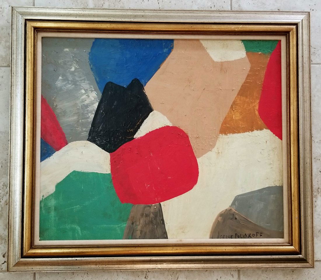 Serge Poliakoff Abstract Oil Canvas (1 of 5)