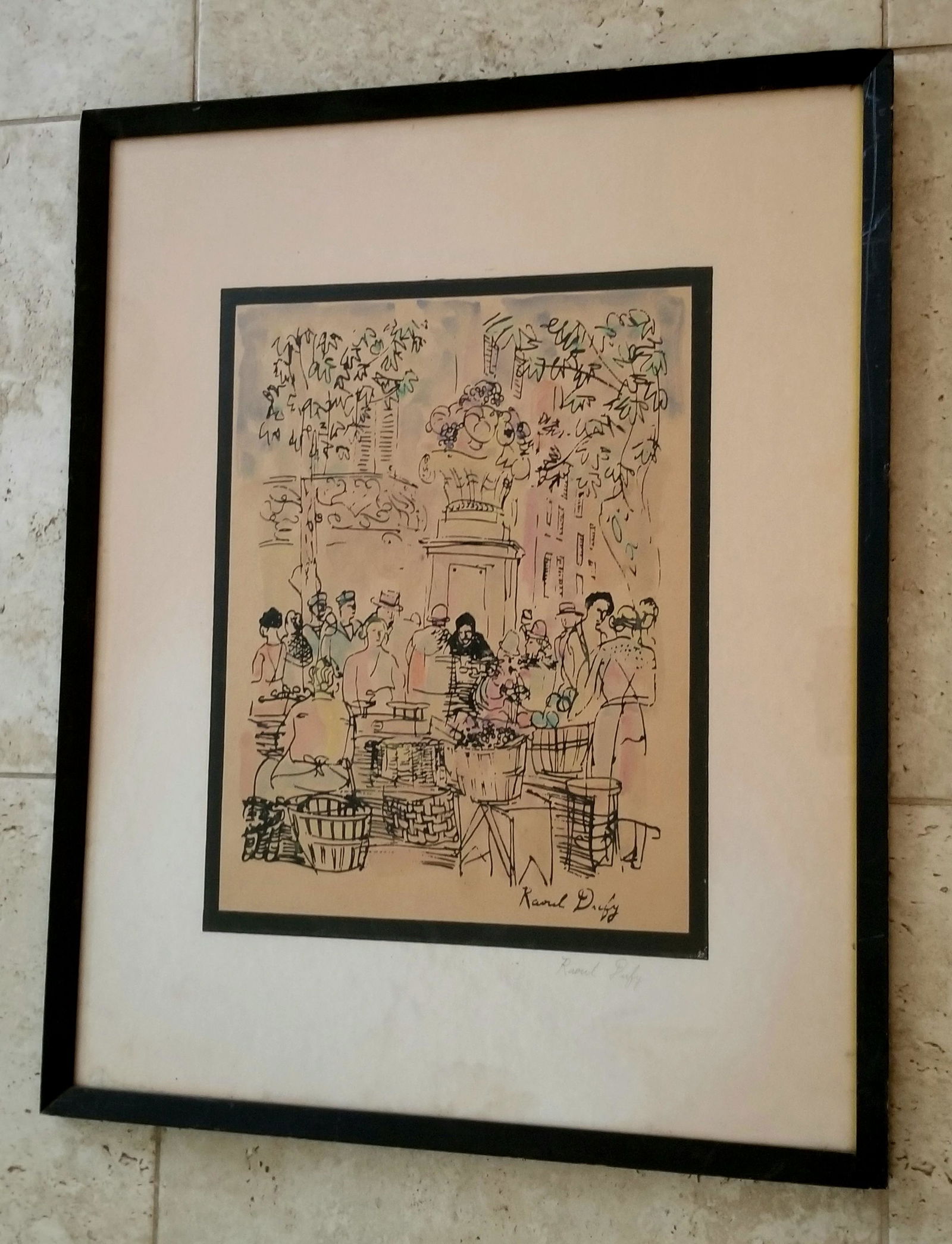 Raoul Dufy Signed Colored Lithograph (1 of 3)