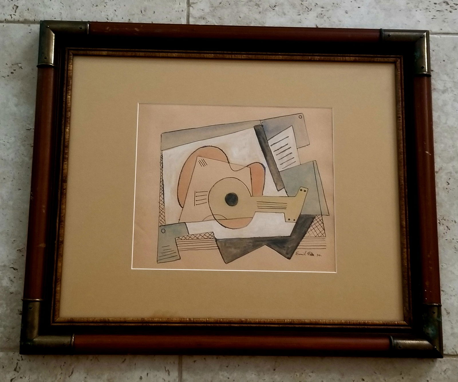 Emil Filla 1934 Mixed Media Paper (1 of 3)